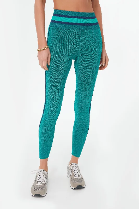 Green Marle Seamless Midi Pant