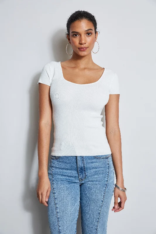 Contour Neck Rib Sweater