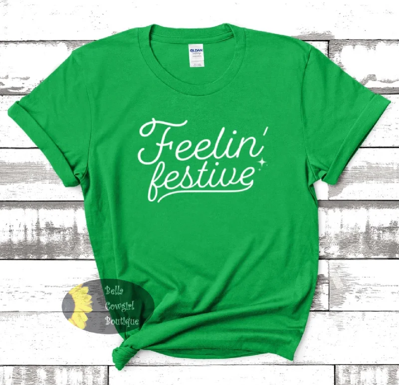 Feelin Festive Christmas Women's T-Shirt