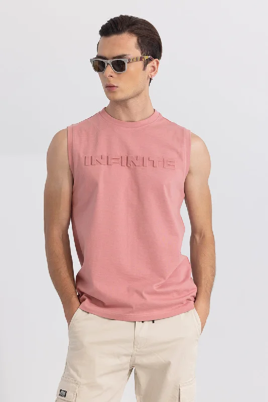 Infinite Peach Sleeveless T-Shirt