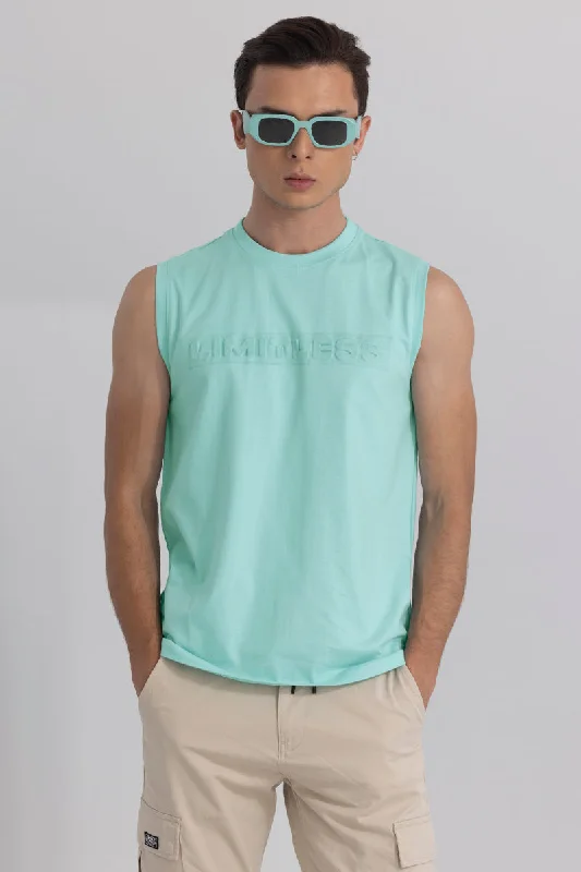 Limitless Green Sleeveless T-Shirt