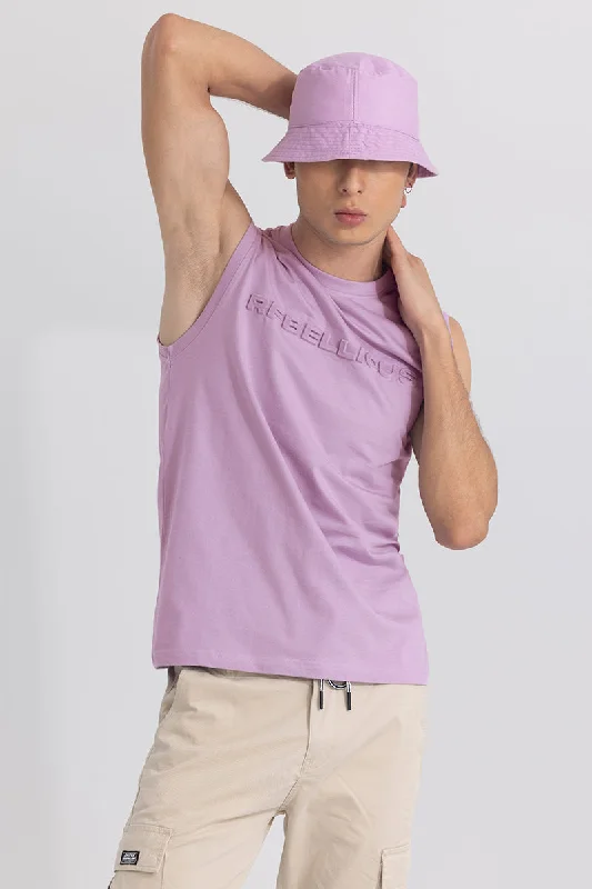 Rebellious Lavender Sleeveless T-Shirt