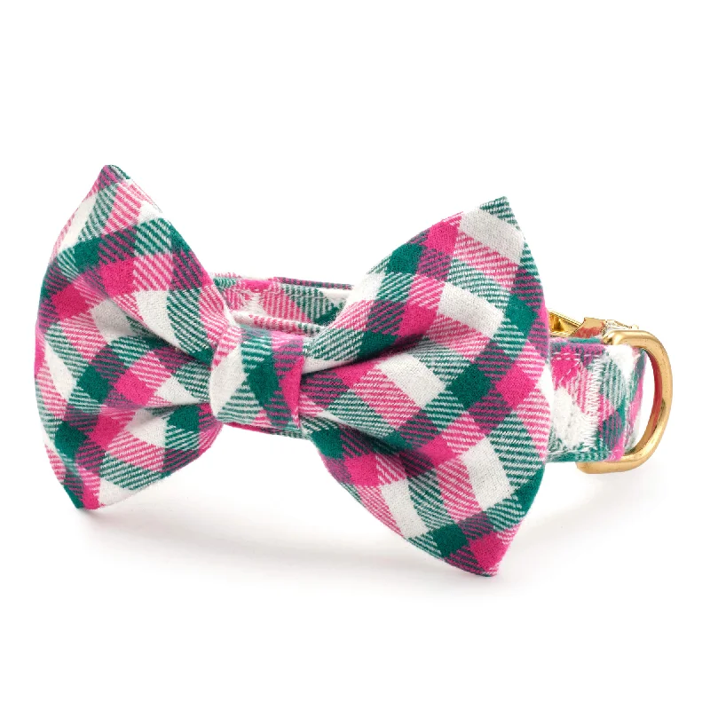 Callie Plaid Flannel Bow Tie Collar