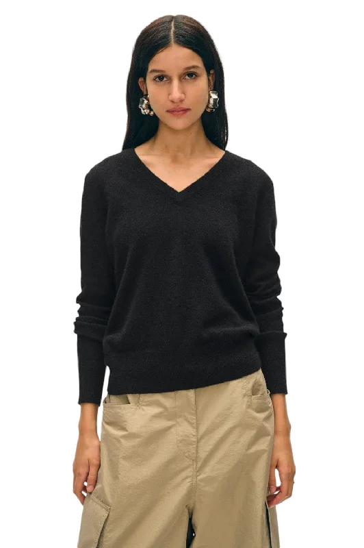 Cashmere V Neck - Black