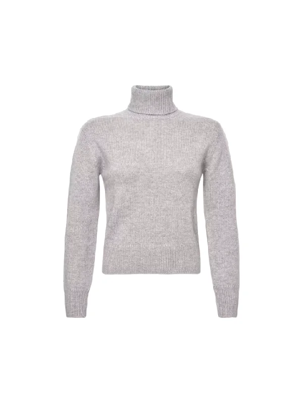 Clean Turtleneck Sweater - Heather Grey