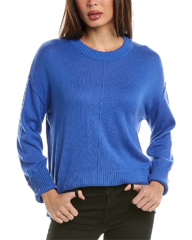 Hannah Rose Bungalow Boxy Cashmere-Blend Sweater