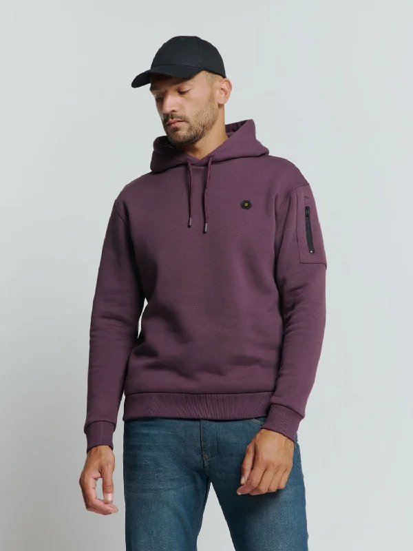 Hoodie with Soft Touch: Perfect Comfort and Style | Aubergine