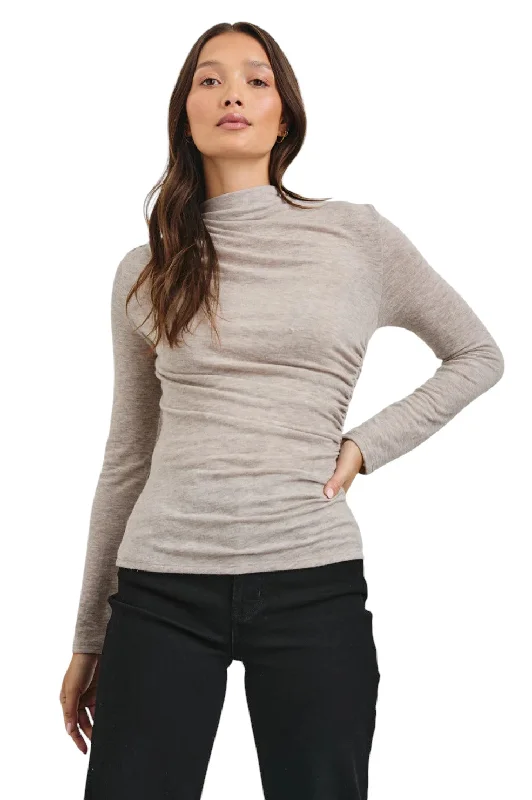 Joelle Top - Heather Oatmeal