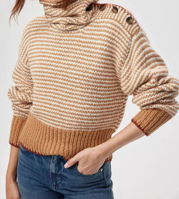 Stefania Sweater In Brown Sugar