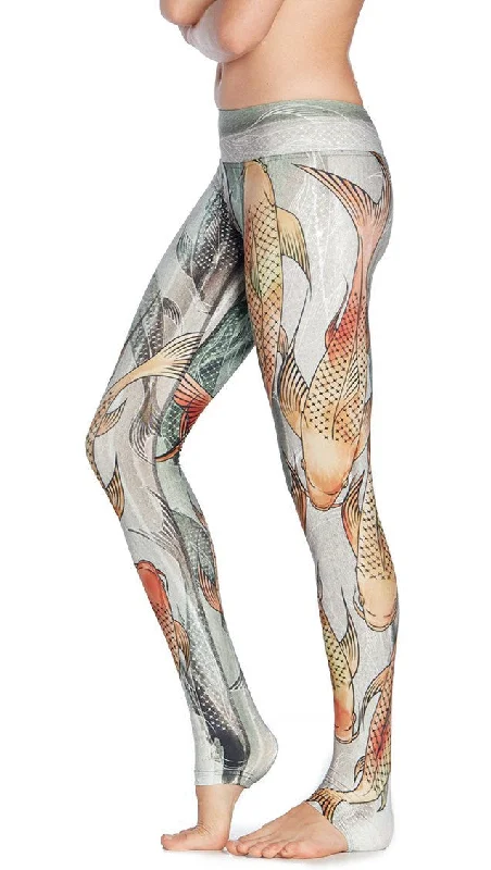 Koi Fish - Full Length Triathlon Leggings