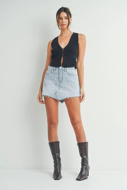 90's Vibe Denim Mini Skirt