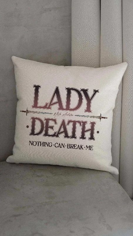 Lady Death - Officially Licensed ACOTAR Decorative Throw Pillow