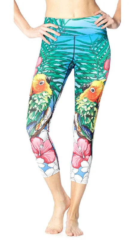 Lovebirds - Triathlon Capri Leggings - CUSTOM ORDER