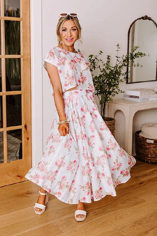 Rose Garden High Waist Skirt