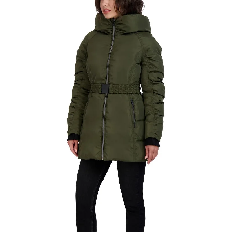 Womens Hooded Long Parka Coat