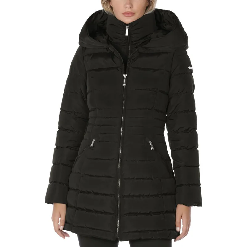 Womens Hooded Long Puffer Jacket