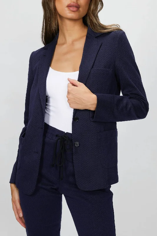 Fitted Blazer In Midnight