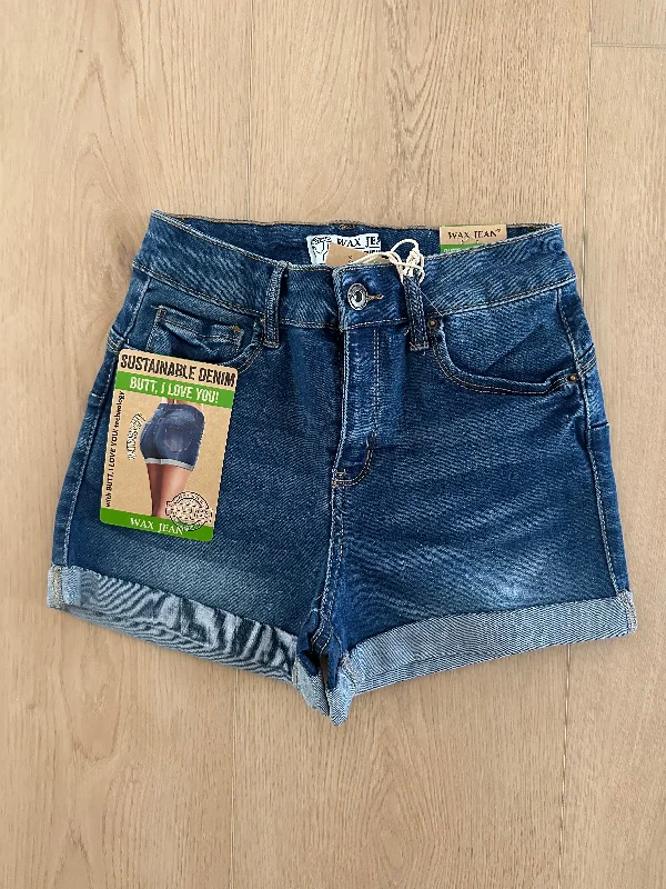 Dark Wash Denim Shorts