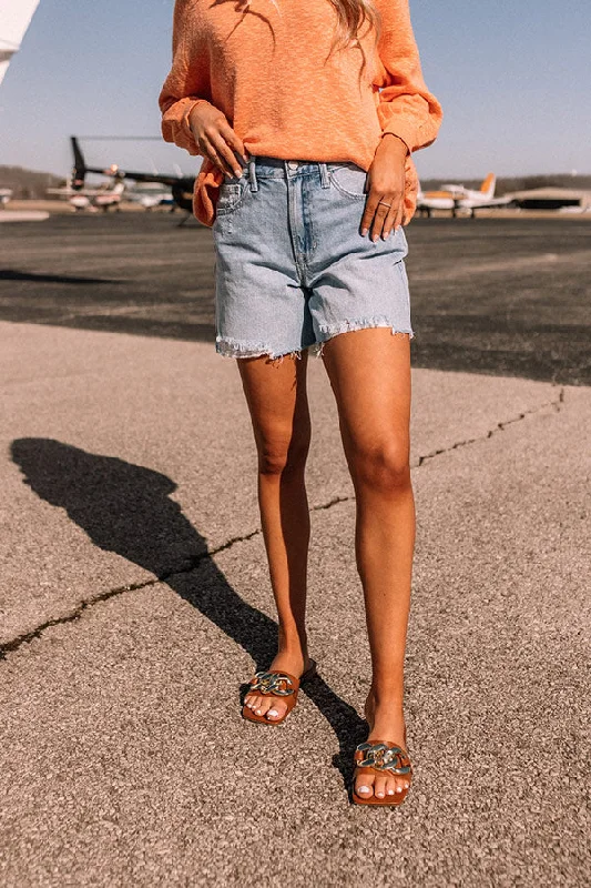 Just USA The Mia High Waist Distressed Shorts