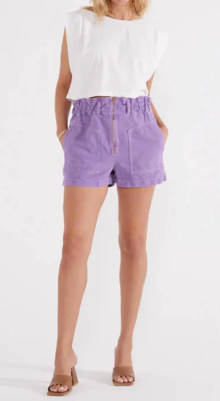 Milena Paperboy Short In English Lavender