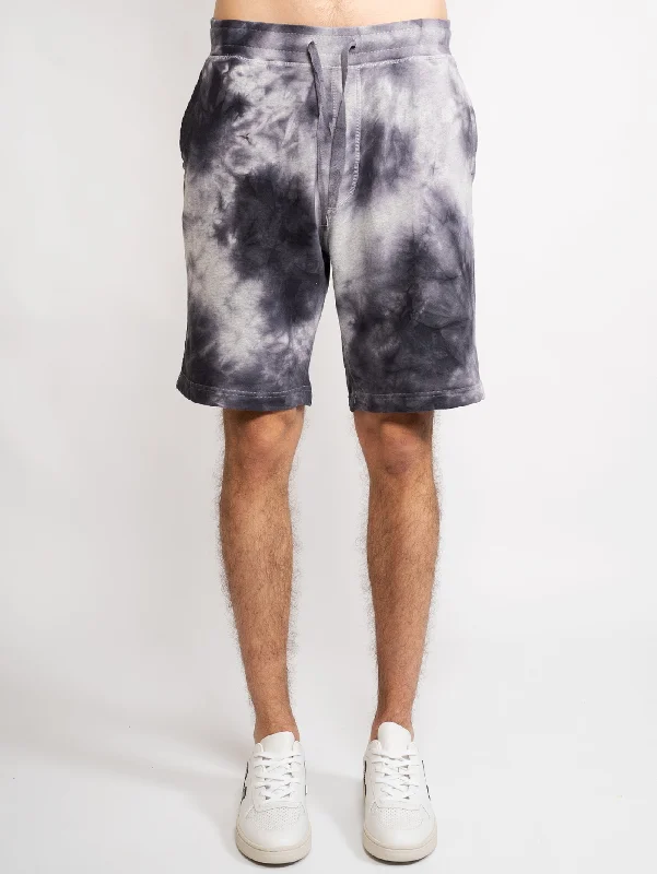 Shorts in Felpa Tie Die Grigio