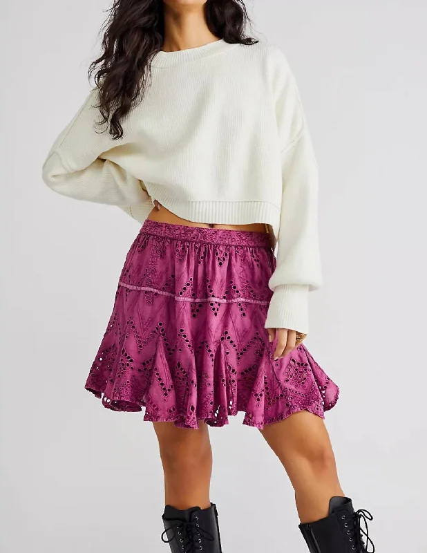 Serenity Mini Skort In Dreamy Mulberry