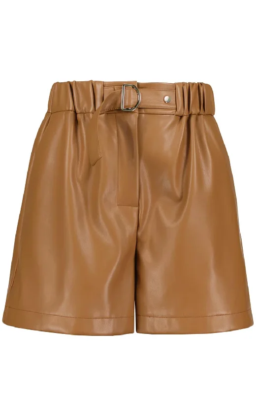 Women's Cameron Vegan Leather Short In Latte