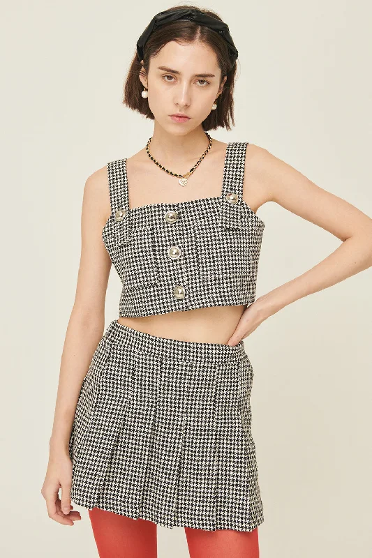 Haley Buttoned Crop Top