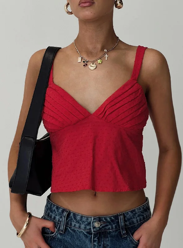 Prevost Cami Top Red