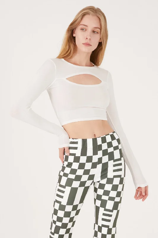 Shelly Cut Out Cropped Top