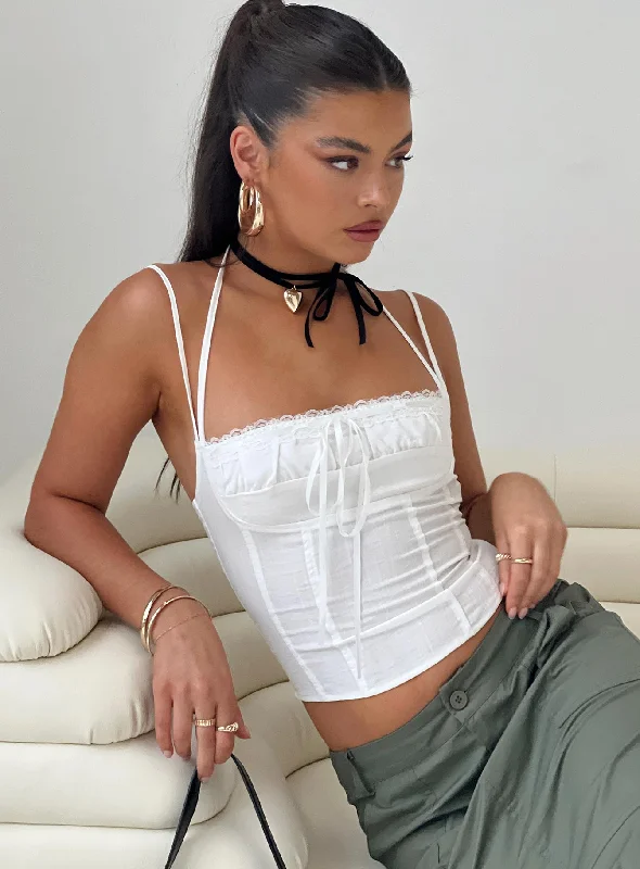 Trynia Top White