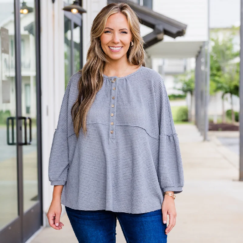 Eternal Embrace Top, Grey