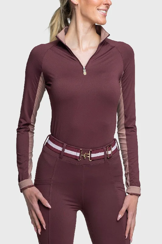 Cabernet Solid Long Sleeve Sun Shirt